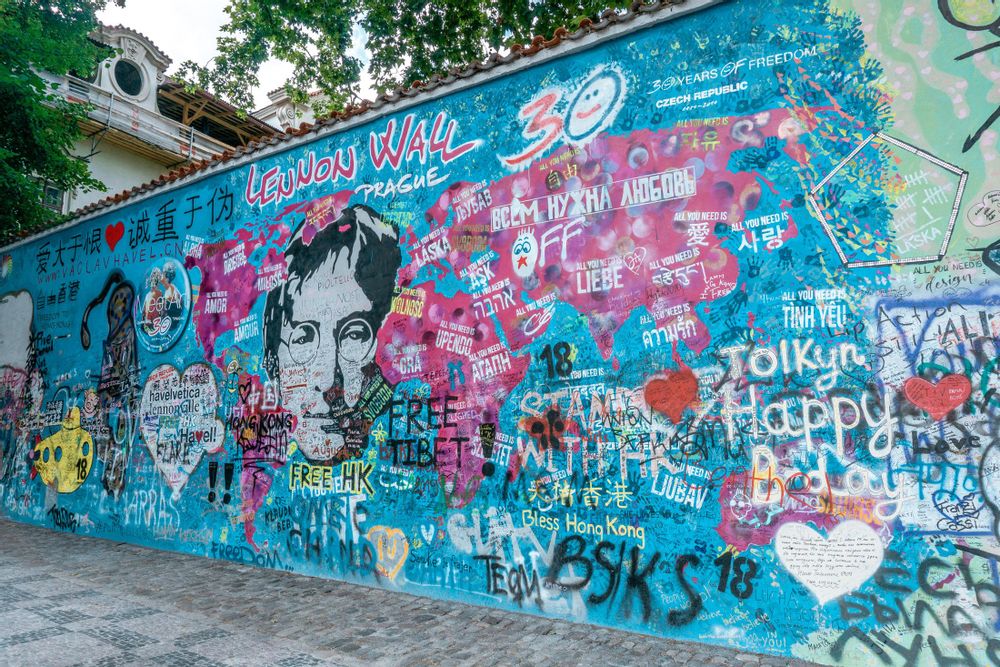 medium Lennon Wall Red White Adventures 9 276753cf77